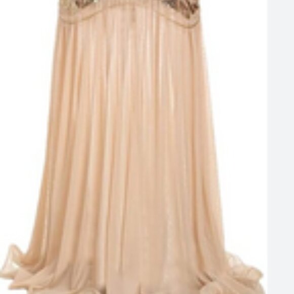 1920 Sequined Embellished Flapper Gown Formal Dress - Picture 3 of 17